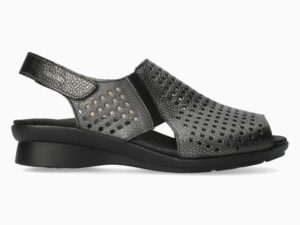 polka mephisto black sandal for women 5142457