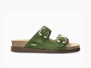 mephisto-IARA-womens-slip-on-sandals-green-brushed-leather-5149094