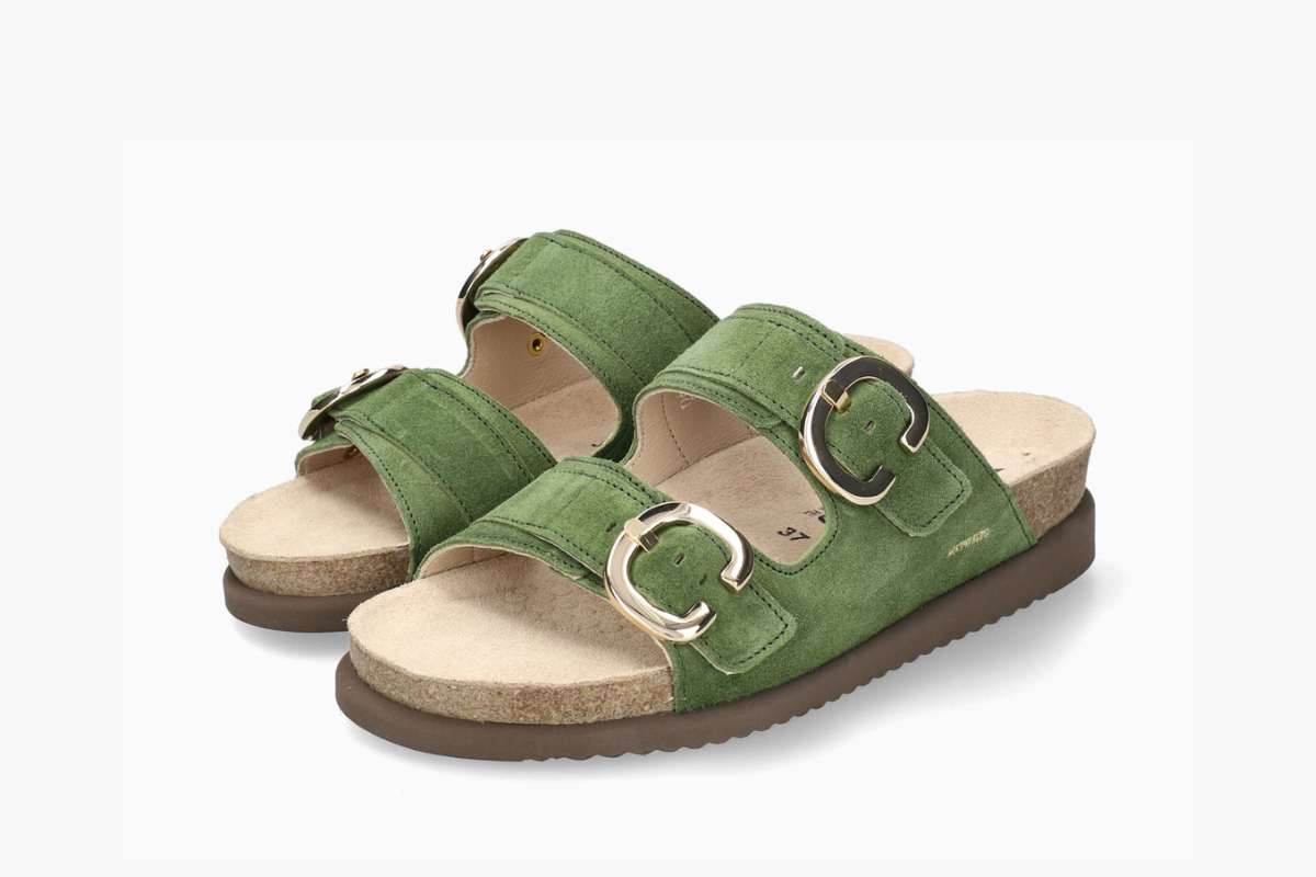 mephisto-IARA-womens-slip-on-sandals-green-brushed-leather-5149094